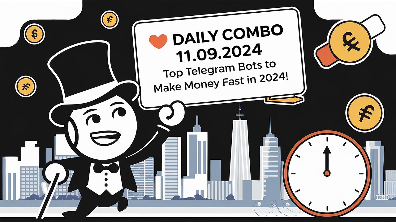 0:20 / 4:47 💸 Daily Combo 11.09.2024 | Top Telegram Bots to Make Money FAST in 2024! |