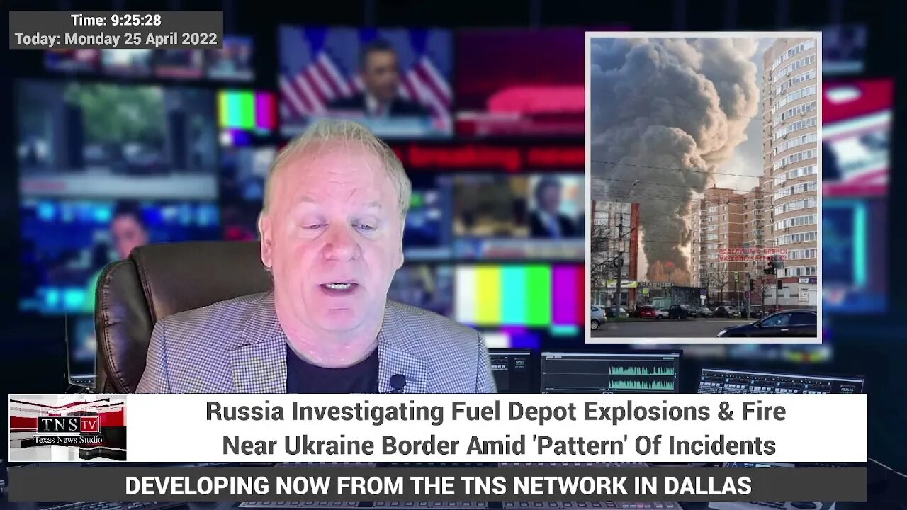 Russia Investigating Fuel Depot Explosions & Fire Near Ukraine Border Amid 'Pattern' Of Incidents