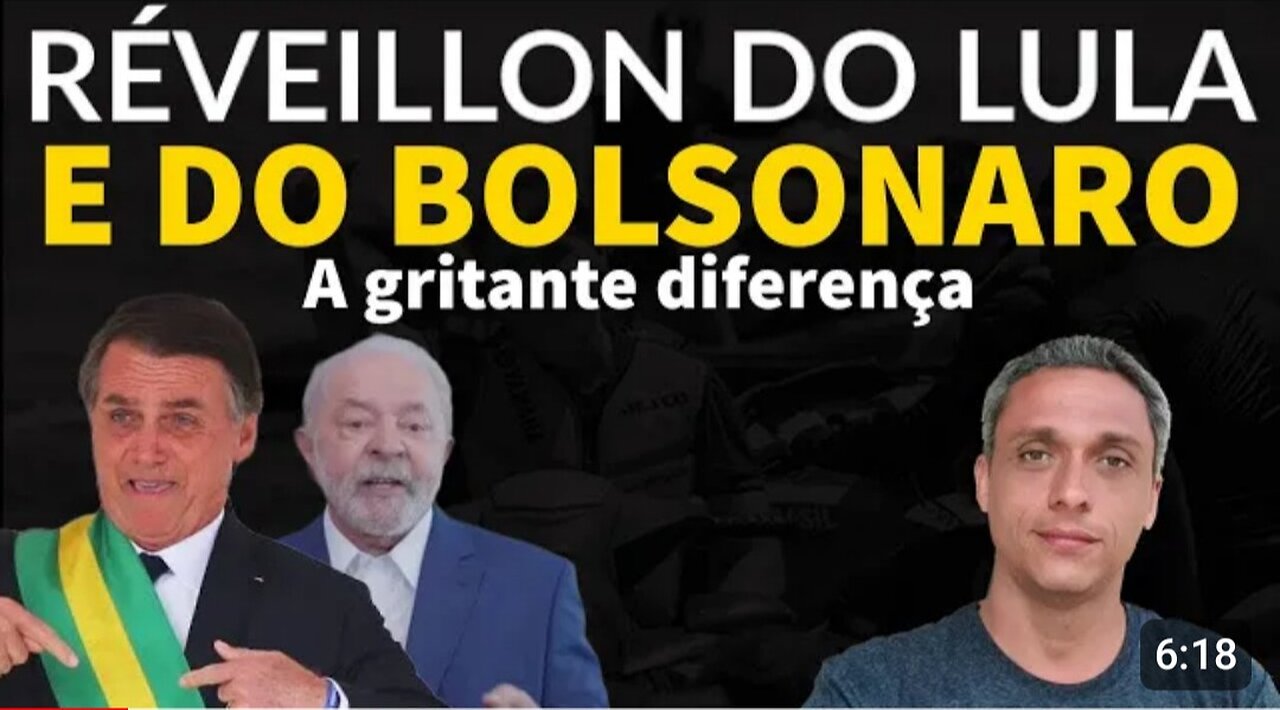 In Brazil, New Year's Eve Behavior - The stark difference between LULA and BOLSONARO