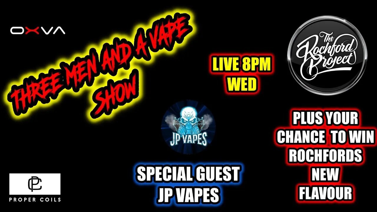 Three men and a vape show #90 JP IN DA HOUSE!!