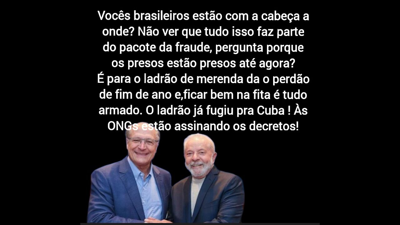 A FRAUDE DE 2022: 2 ANOS DE CADA, OS PRESOS RECEBERAM A GRAÇA DO MERENDA, FOI PRA ISSO QUE TUDO FOI FEITO E ELE FICAR BEM NA FITA, FOI TUDO ARMADO DA, FRAUDE ATÉ O GOLPE QUE NÃO EXISTIU.