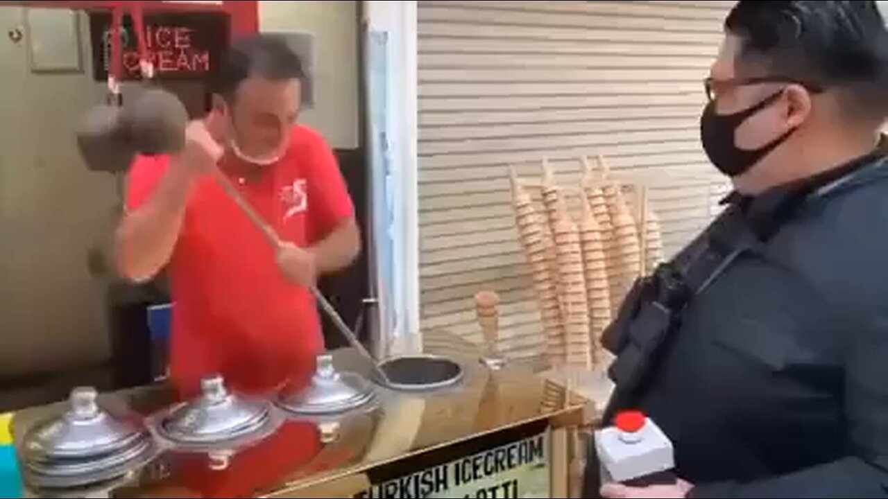 Kim Jong Un goes for Turkish Ice Cream