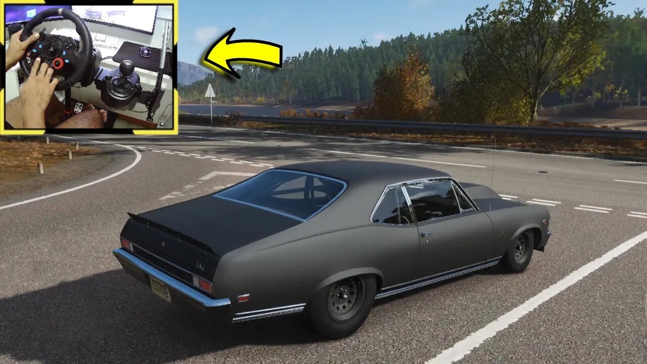 CHEVROLET NOVA SUPER SPORT 396 - Forza Horizon 4 gameplay / Volante Logitech g29