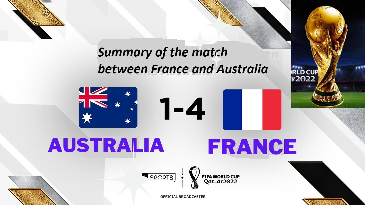 Summary of the match between France and Australia