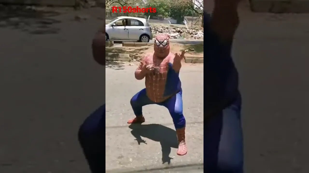 Spider Man New Video 😁😁😁New Funny Video Clip |#r150shorts |#youtubeshorts |#ytshorts |#animals