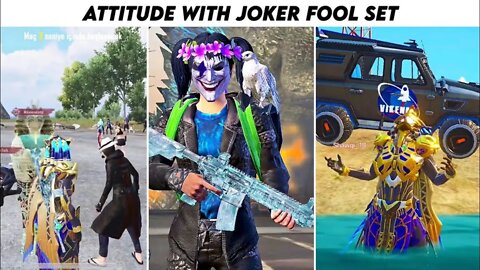 Pubg Mobile Attitude 😈 With Joker Fool Set | Part 18 | Xbot 2.0