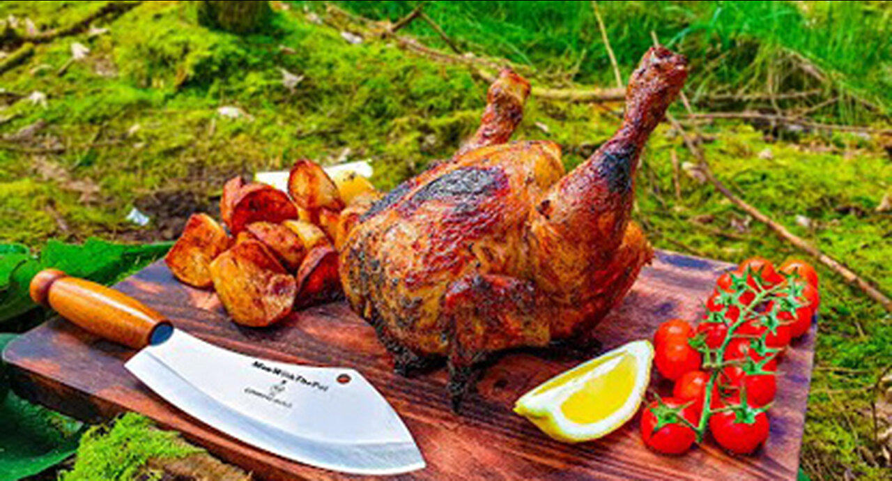 🔥Whole Chicken Prepared in the Forest🔥 Relaxing Cooking