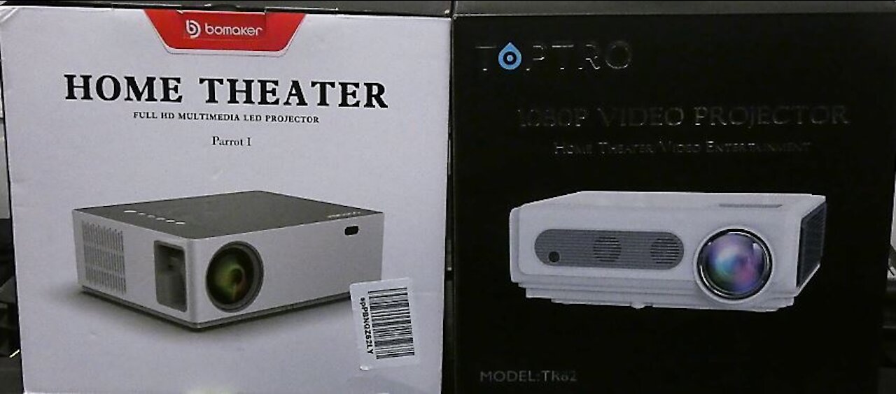 Budget projector for a Home theater | Bomaker Parrot I VS TopTro Tr82 HD Projector