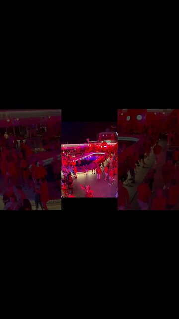 Scarlet night on Virgin Voyages showcases the adults only aspect of the cruise line #scarletnight