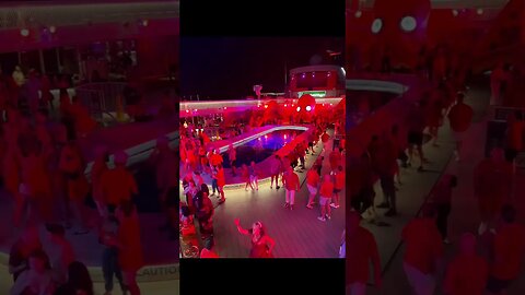 Scarlet night on Virgin Voyages showcases the adults only aspect of the cruise line #scarletnight