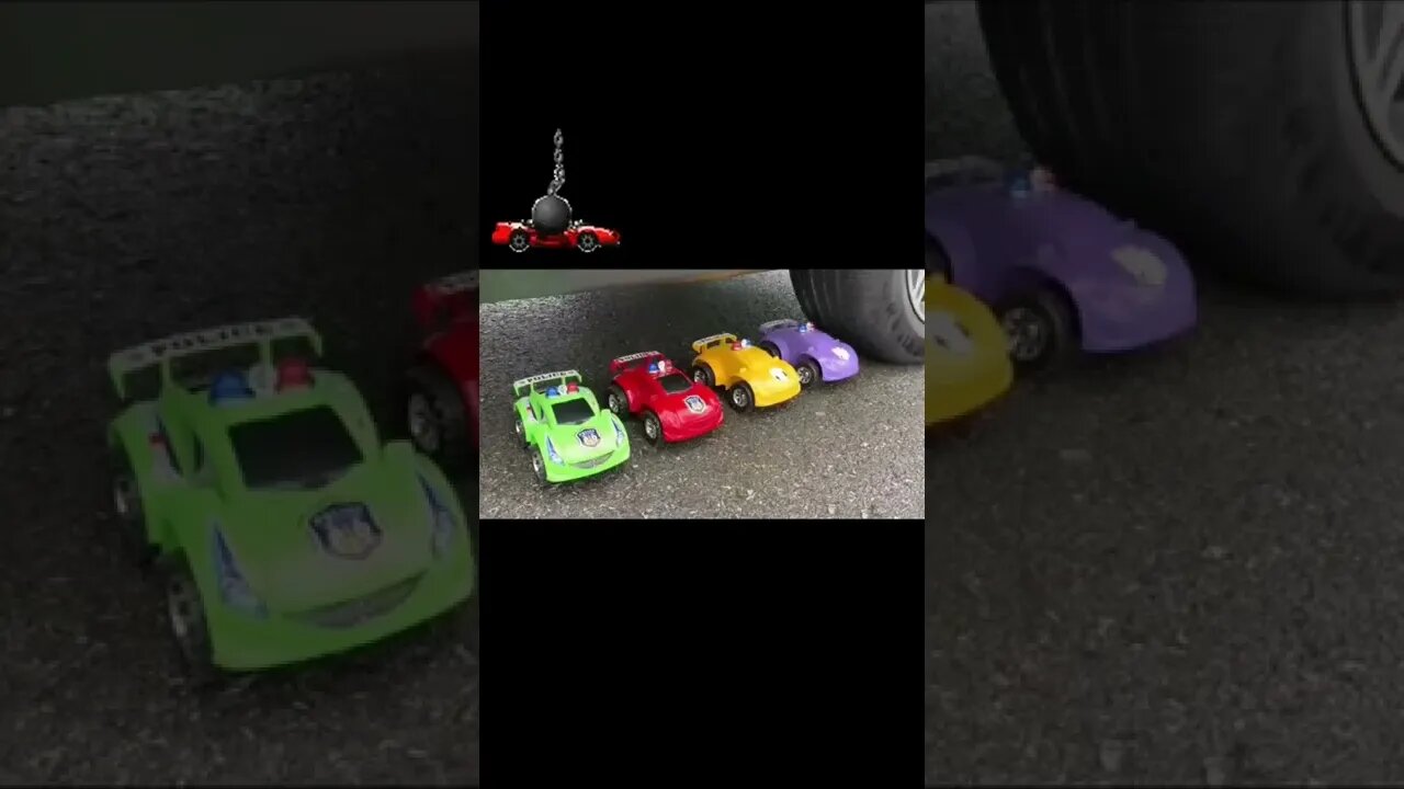 Plastic Toys destroyed by a Car #unzip #tiktok