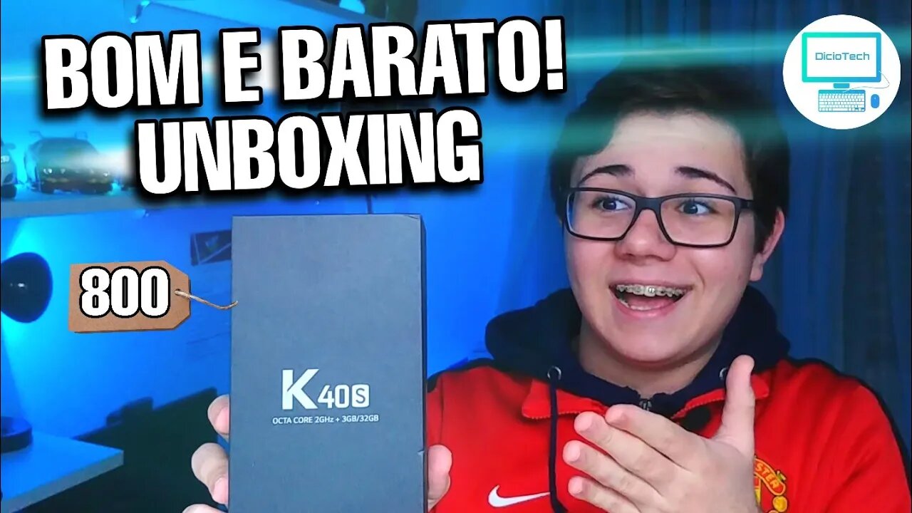 O MELHOR ATÉ R$800!!! - Unboxing e Primeiras Impressões LG K40S