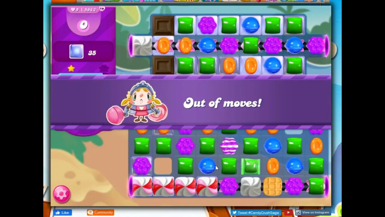 Candy Crush Level 5982 Talkthrough, 25 Moves 0 Boosters