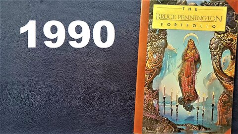 BOOK COVER REVIEW: The Bruce Pennington Portfolio, Text by Nigel Suckling, 1990, PAPER TIGER