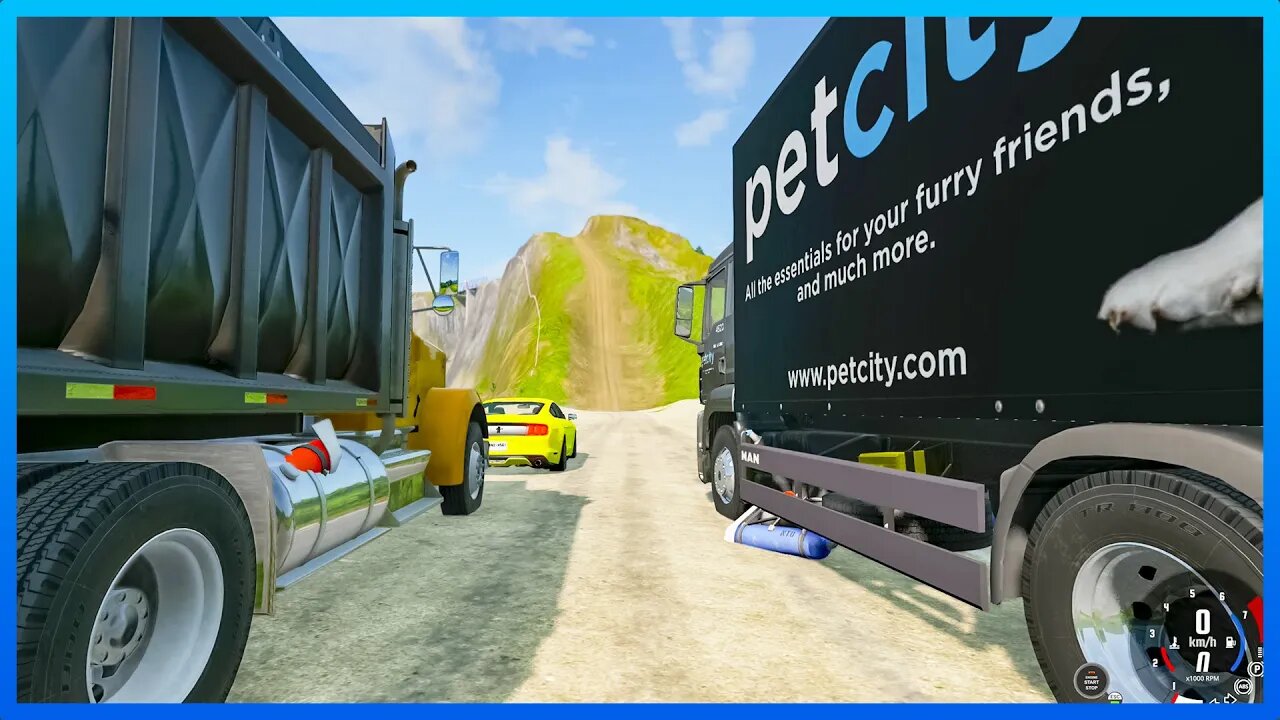 Cars vs Hill Climb #281 – BeamNG.Drive - TruckFails