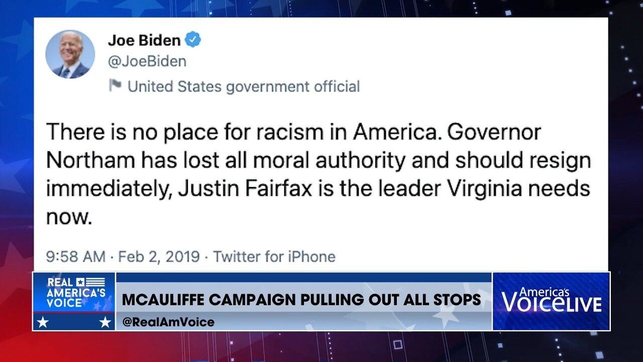 Biden's Campaign with McAuliffe doesn't seem to help