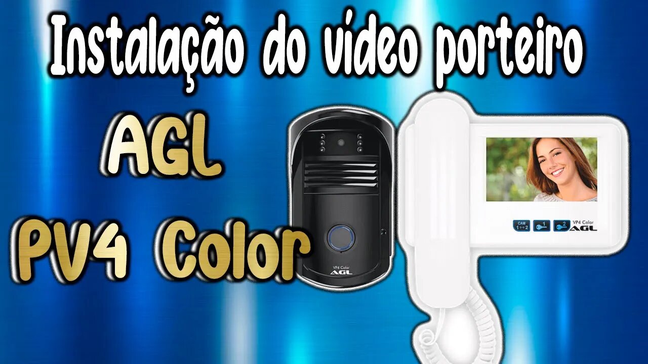 Instalação vídeo porteiro pv4 color