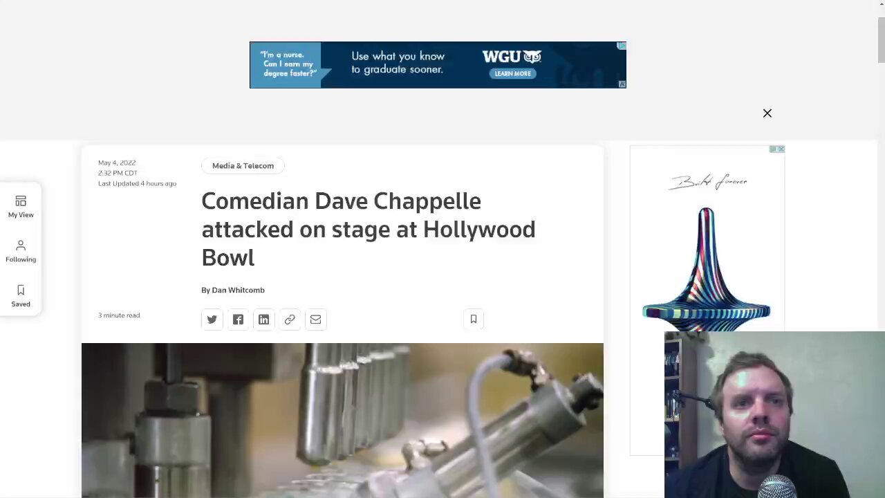 Dave Chapelle gets attacked at Hollywood Bowl