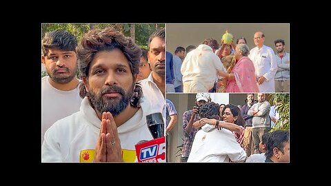 Allu Arjun| Release For 😱 Jail Visual at Home | Sneha Reddy full Emotional with Family