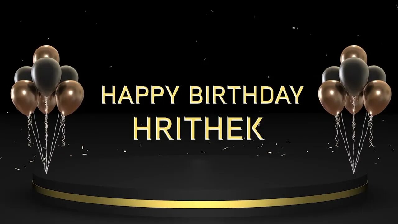 Wish you a very Happy Birthday Hrithek