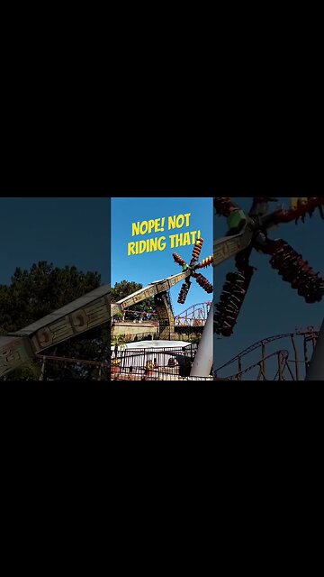 Sol Spin at Knott’s Berry Farm. Not getting on that one! #knottsberryfarm #solspin #fiestavillage