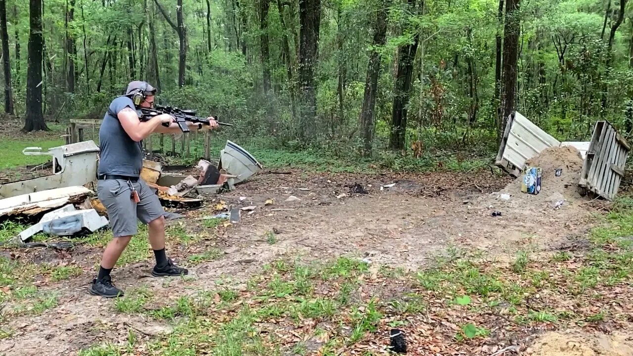 45 Deg Iron Sights on AR15 Mag Dump out in CHAOS COUNTRY, FLORIDA! #Shorts