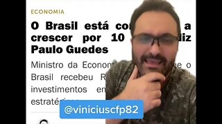 Confirmando expectativas positivas do FMI com o Brasil, Paulo Guedes traz números impressionantes.