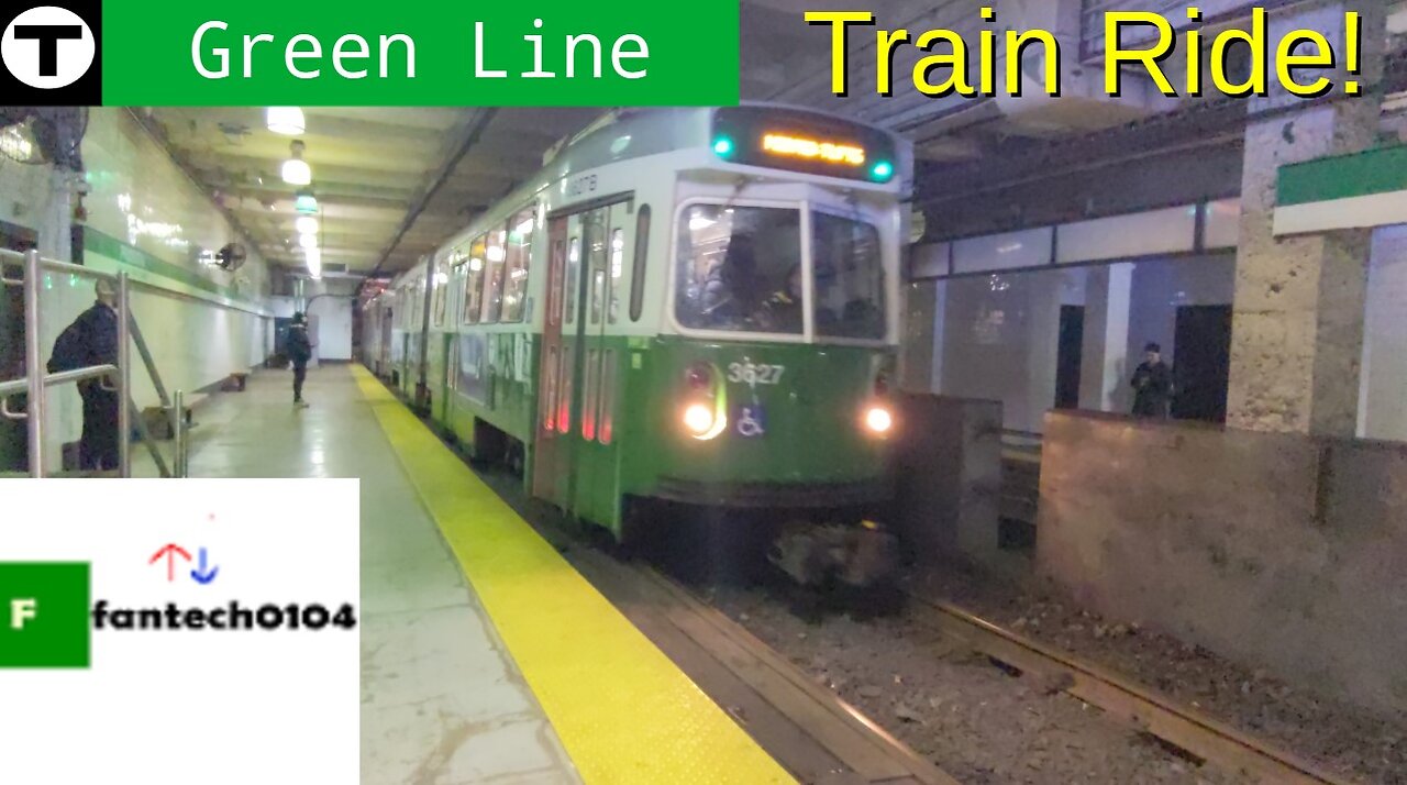 Riding the MBTA Green Line from Prudential to North Station