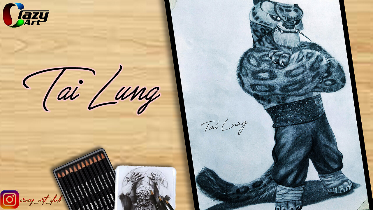 Draw Tai lung from kung fu panda