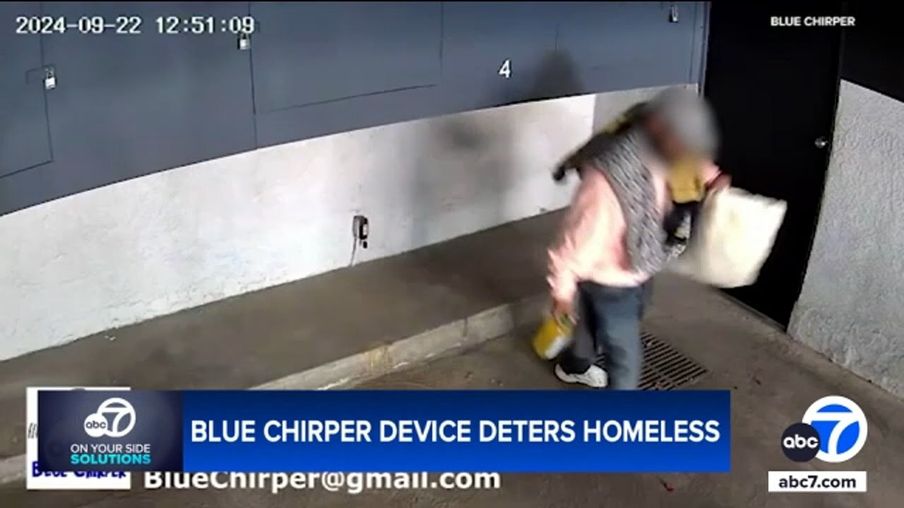 SoCal inventor creates chirping device to ward off unwanted visitors, homeless