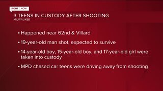 Three teens arrested following shooting near 54th and Melvina
