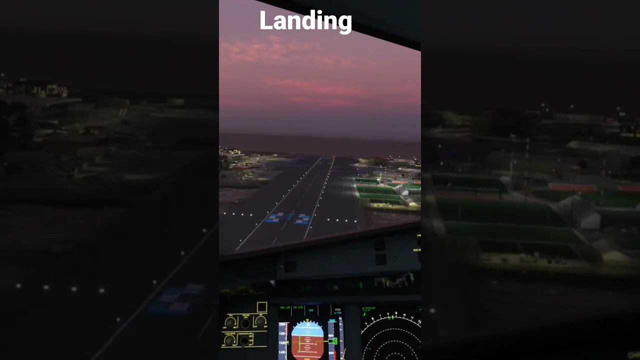 Severe Crosswind Plane Landing #short #shorts #flightsimulator