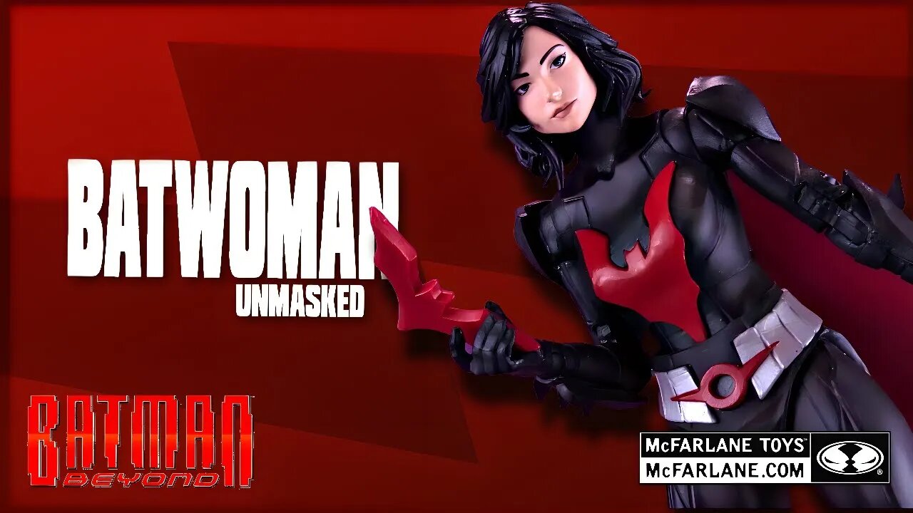 McFarlane Toys DC Multiverse Batman Beyond Batwoman Unmasked Figure @The Review Spot