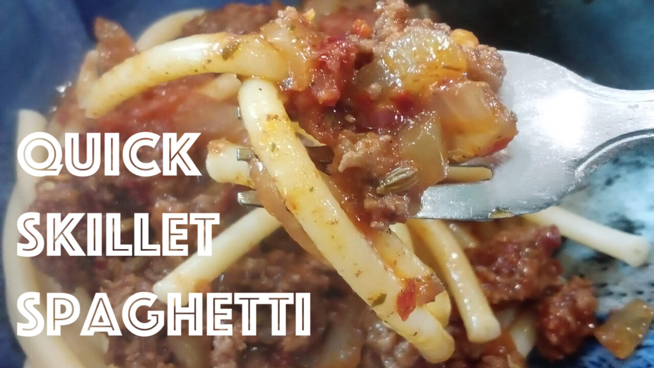 Quick Skillet Spaghetti | Making Food Up