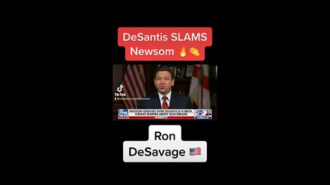 DeSantis calls out Gavin Newsom 🇺🇸🔥👏