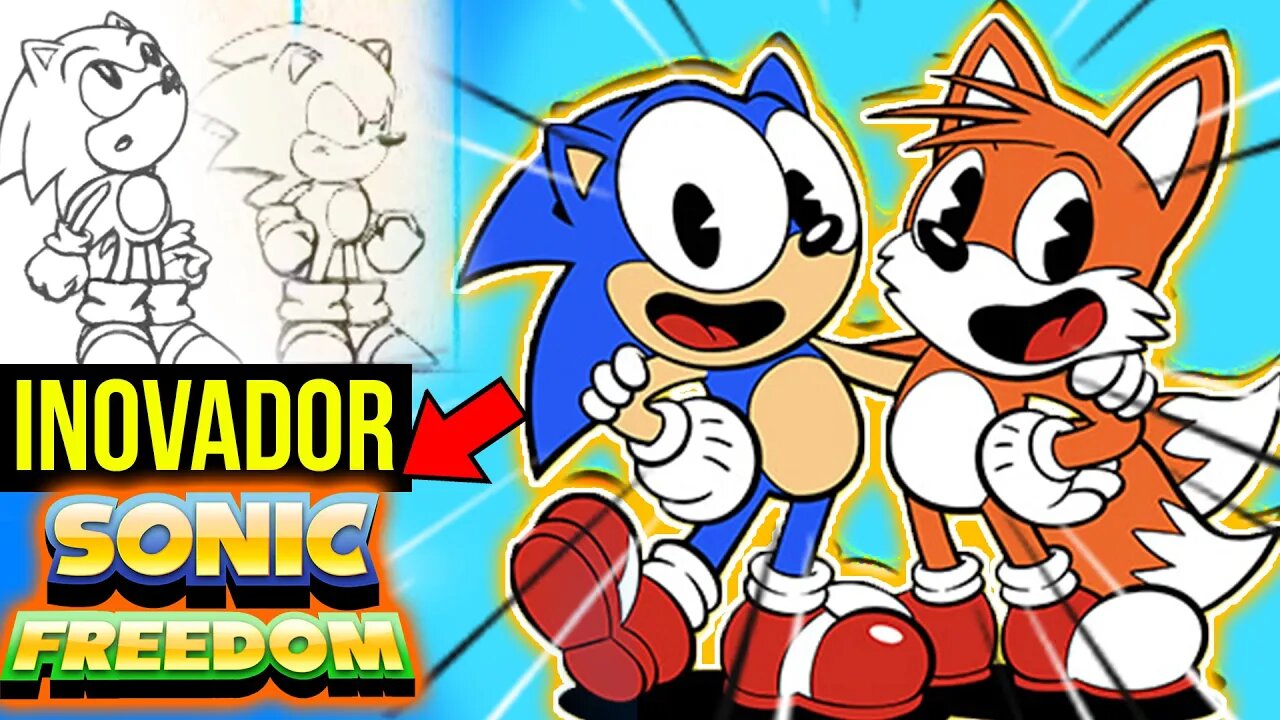 SONIC com GRAFICOS de CUPHEAD 😱| SONIC FREEDOM