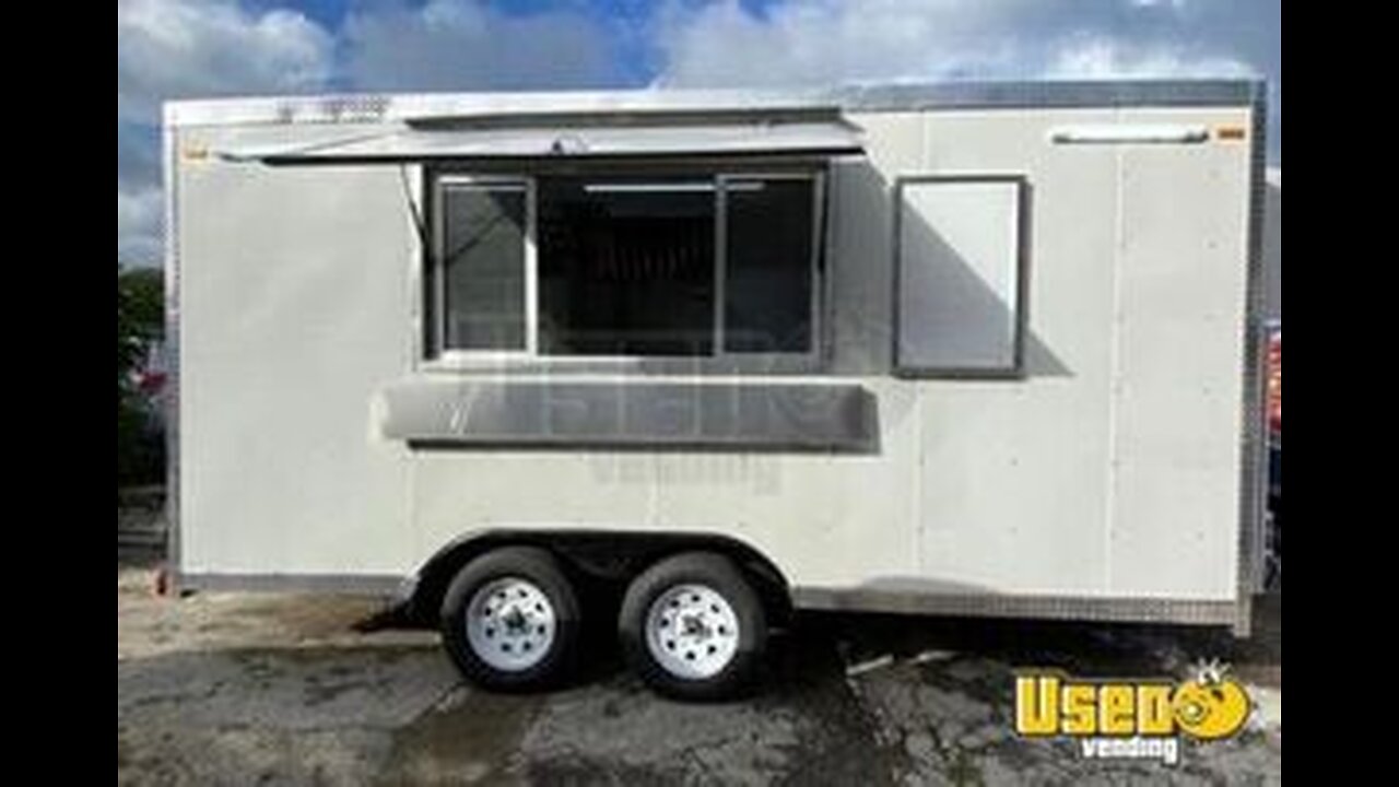 2022 - 8' x 16' Food Concession Trailer with Pro-Fire System for Sale in Texas