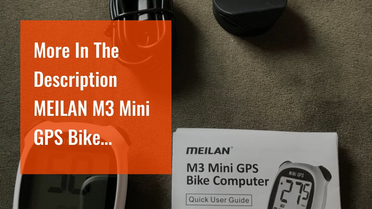 More In The Description MEILAN M3 Mini GPS Bike Computer, Wireless Bike Odometer and Speedomete...