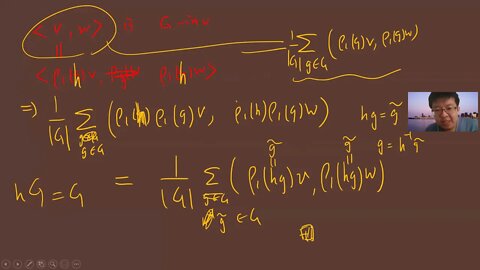 G invariant inner product and the proof of Schur's lemma