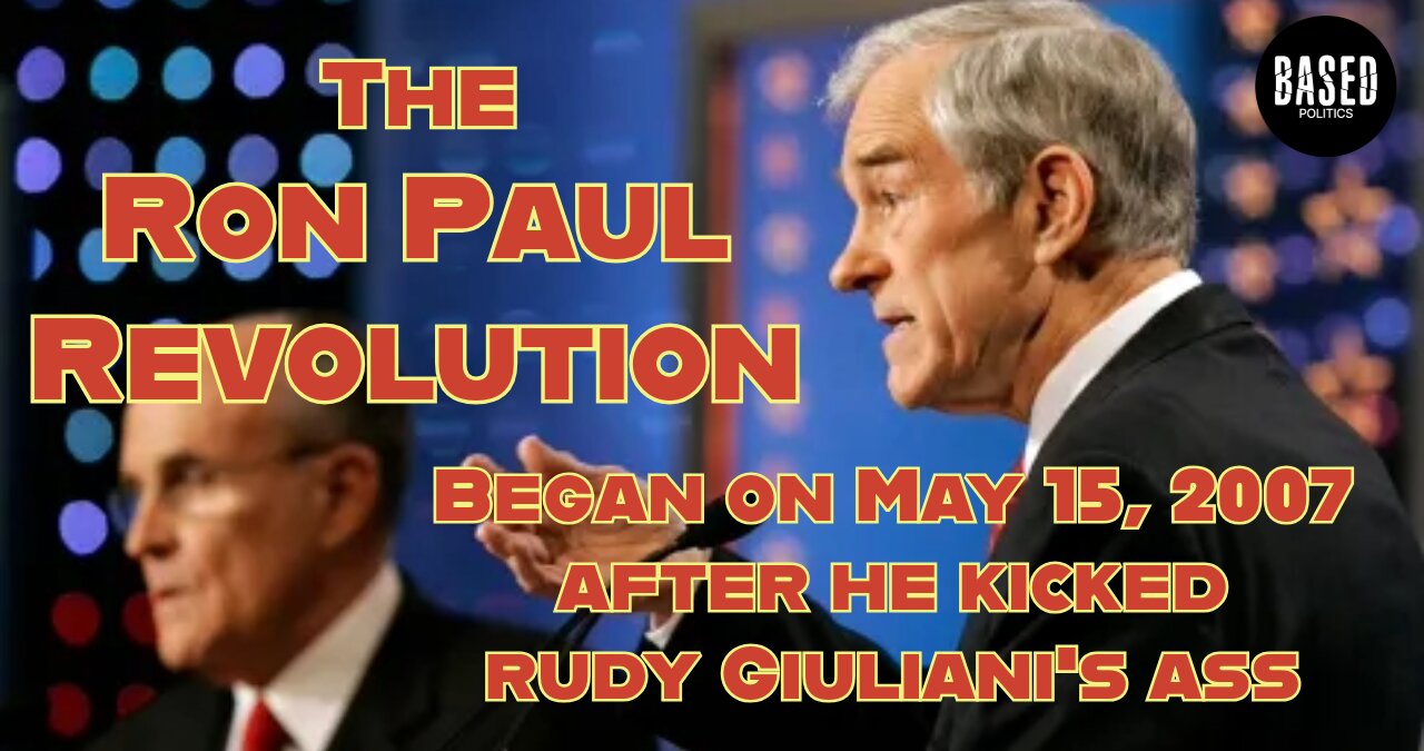 The Ron Paul Revolution began on May 15, 2007 after he kicked Rudy Giuliani's ass