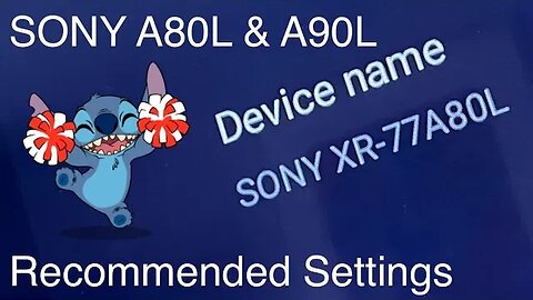 Sony A80L / A90L (and A80K / A90K ) OLED TV Recommended Settings - Step by Step How-to Tutorial