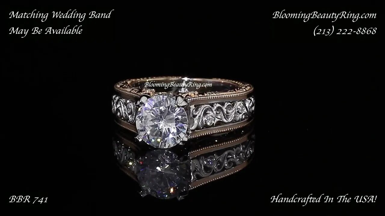 Diamonds On The Vine BBR 741 Perfect Diamond Engagement Ring