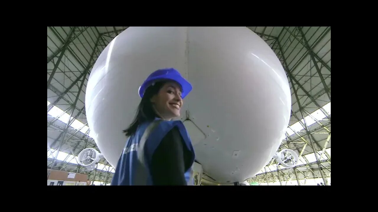 The Airlander 10 airship gets ready for flight