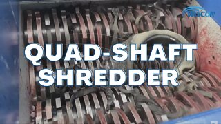 Quad Shaft Shredder - Versatile Shredder for Volume Reduction