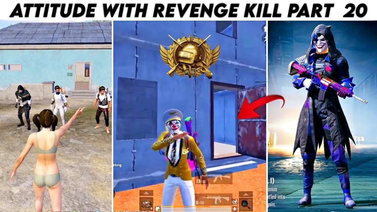 Pubg Mobile Attitude 😈 With Revenge Kill Max Pharaoh x- Suit | Part 20 | Xbot 2.0