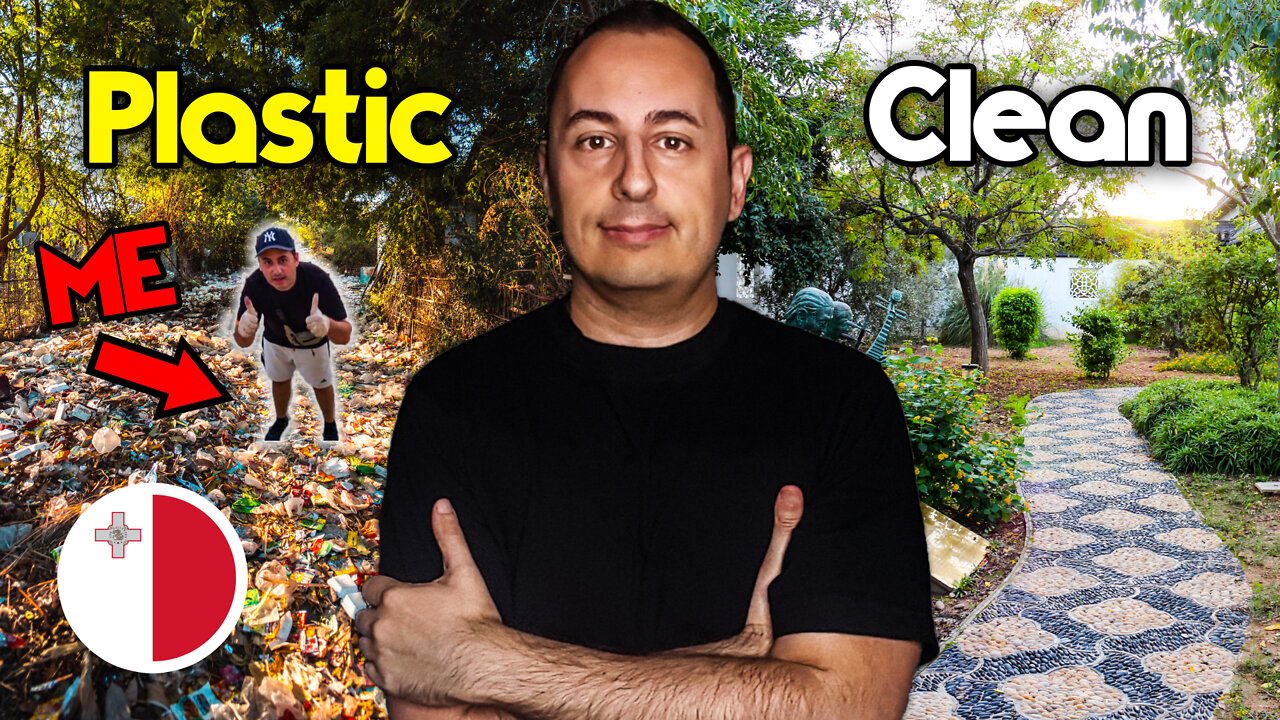 I CLEANED Up My Village from Plastic Pollution | Malta 🇲🇹