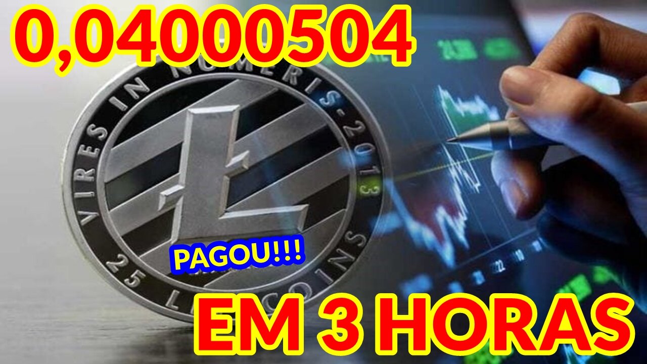 MELHOR FAUCET DE LITECOIN PAGA 0,04000504 LTC EM 3 HORAS NA FAUCETPAY