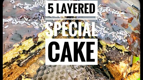 How to bake 5 layer chocolate cookie cheesecake/delicious 5 layer cake