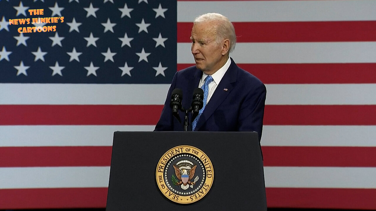 Biden brings back his classic story about his restless dad in the bedroom.