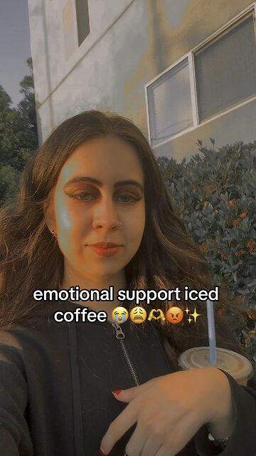 emotional support coffee 😭😡✨😩 #coffee #icedcoffee #icedcoffeeaddict #american #usa